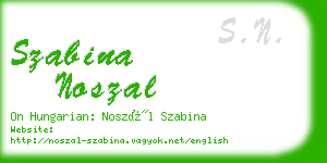 szabina noszal business card